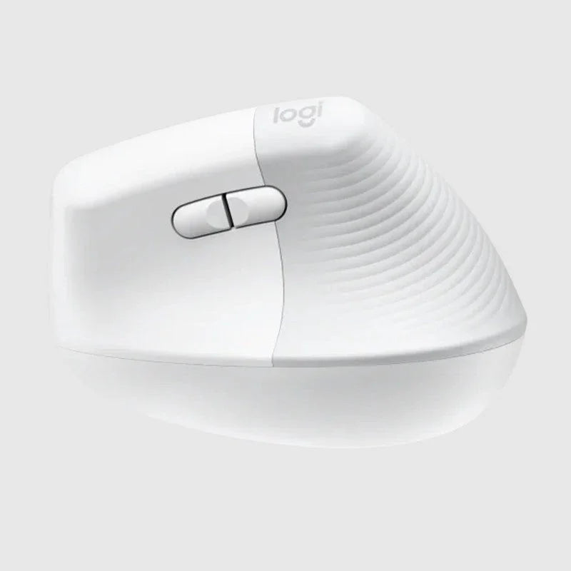 Logitech Lift Vertical Ergonomic W/L & BT Mouse - Pale Grey - Tashqila Logitech Lift Vertical Ergonomic W/L & BT Mouse - Pale Grey - Tashqila